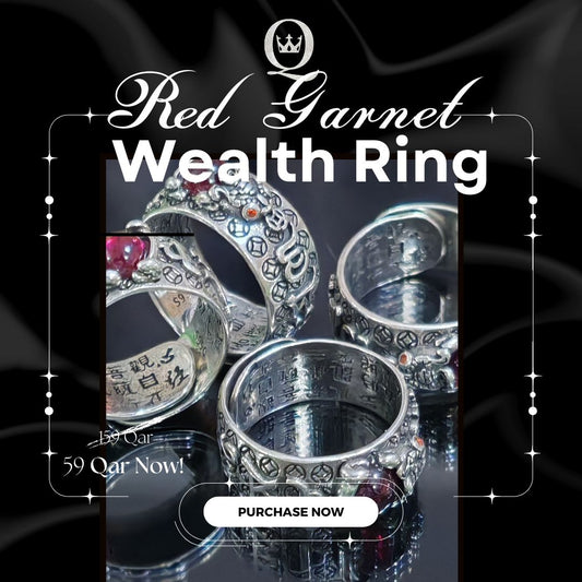 Garnet Pixiu Ring: Good Luck • Wealth • Protection