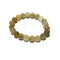 Gold Rutilated Quartz Crystal Bracelet