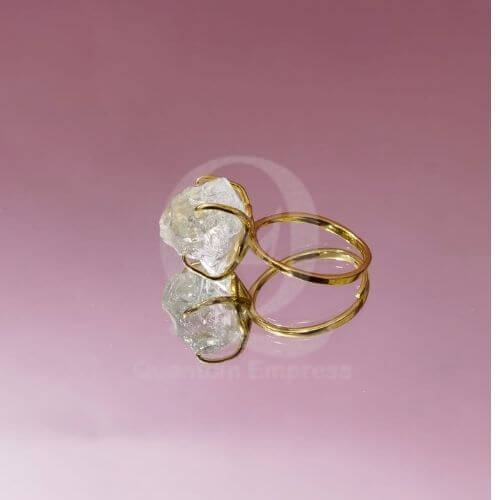 Clear Crystal Quartz Ring